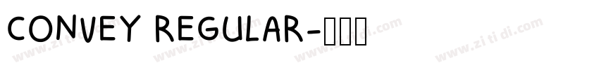 CONVEY REGULAR字体转换